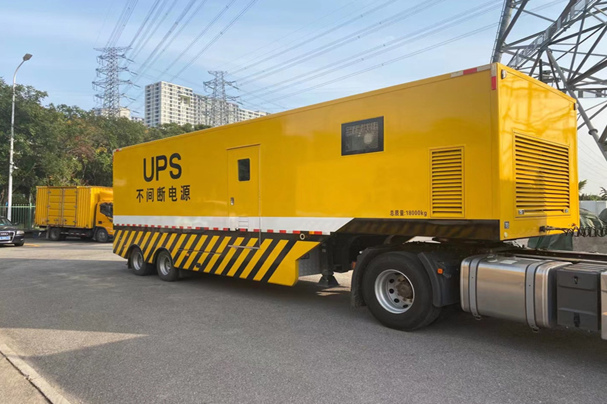 乌兰察布发电机租赁施工现场